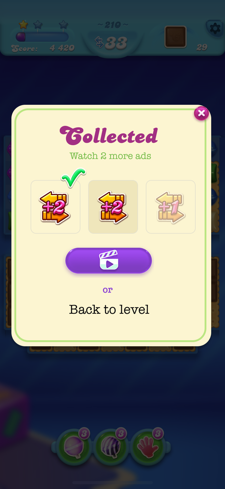 1 of 3 collected